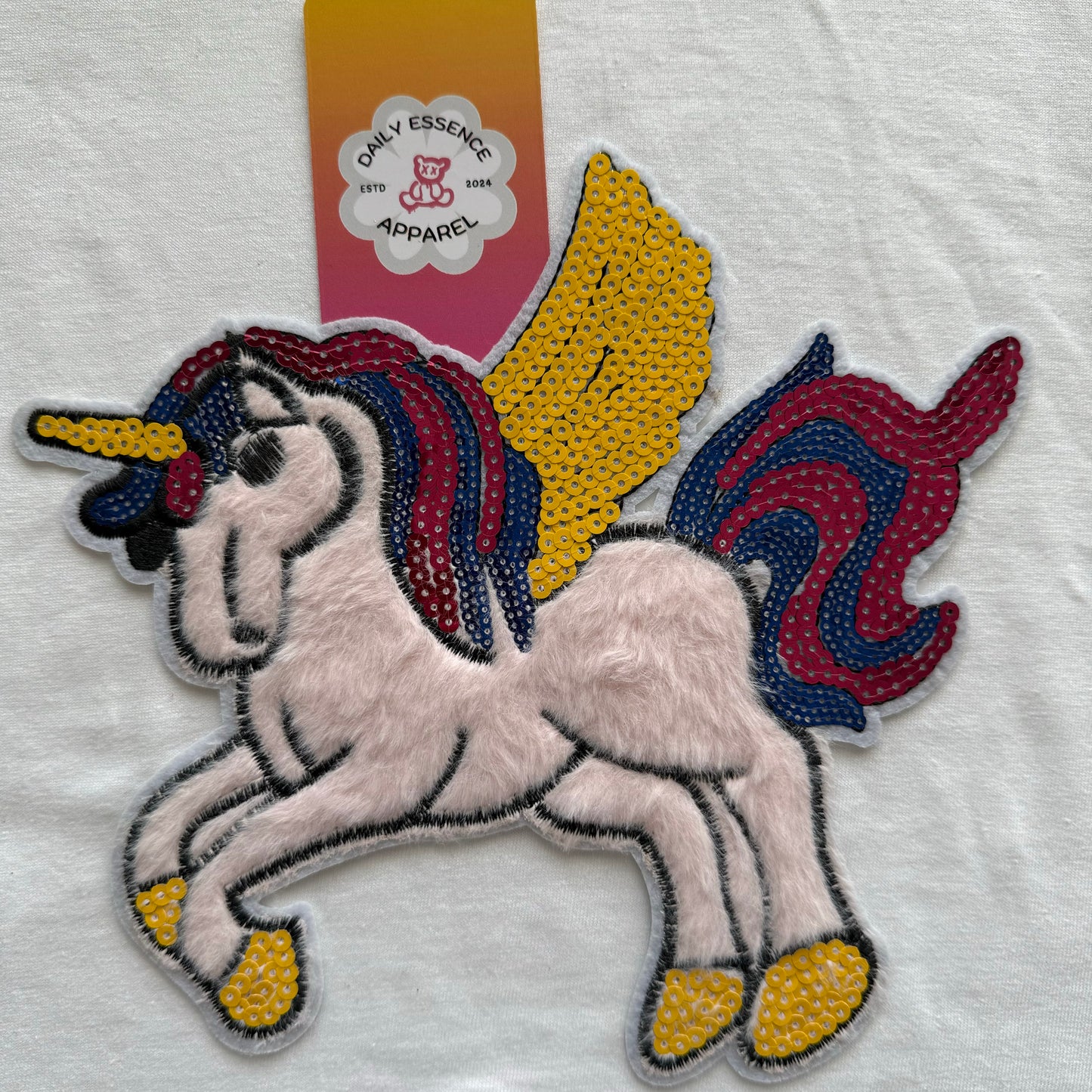 Unicorn Light Pink Patch - Iron On