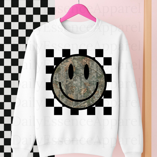 Camo Checkered Smiley #5