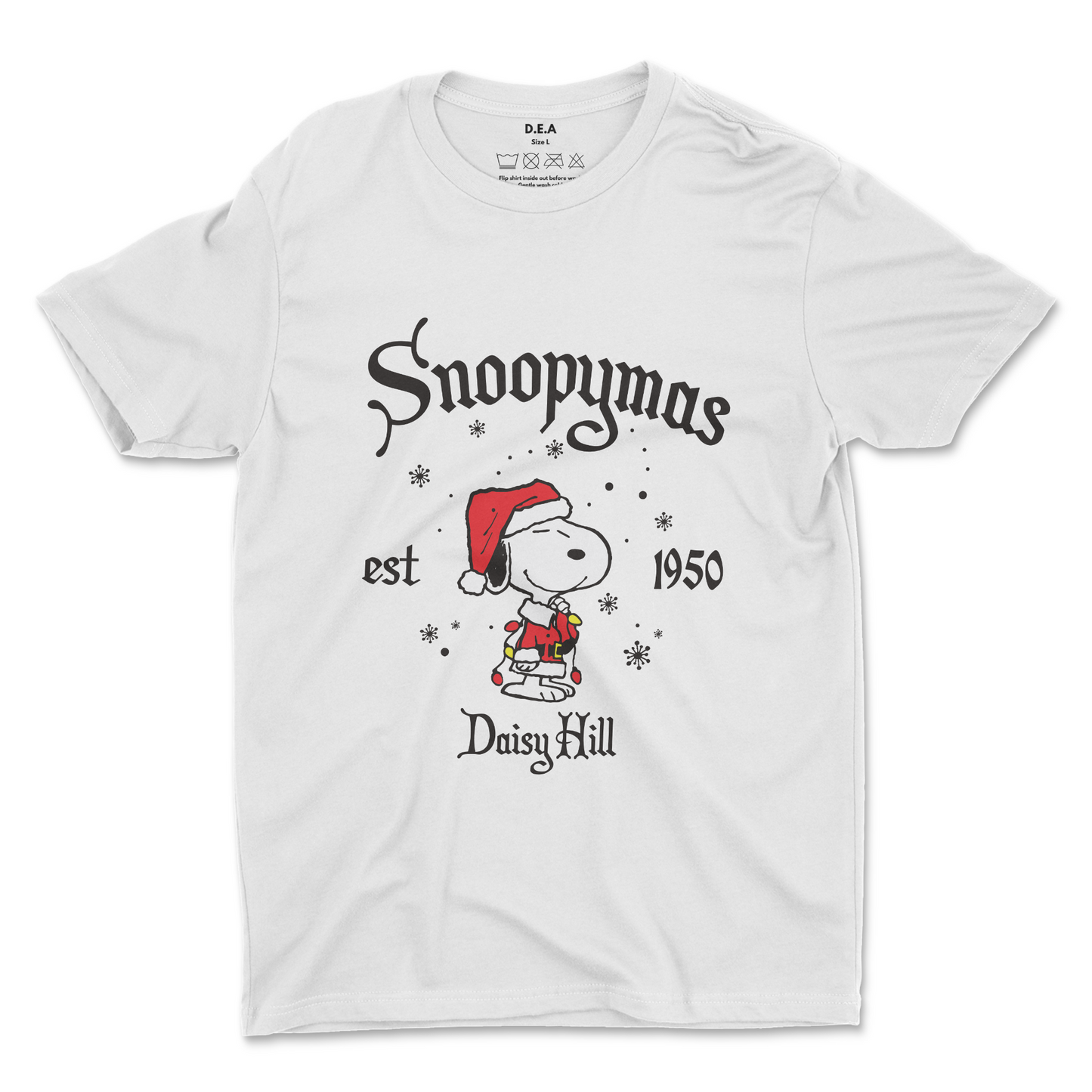 Snoopymas Santa Snoopy Oversized T-Shirt White