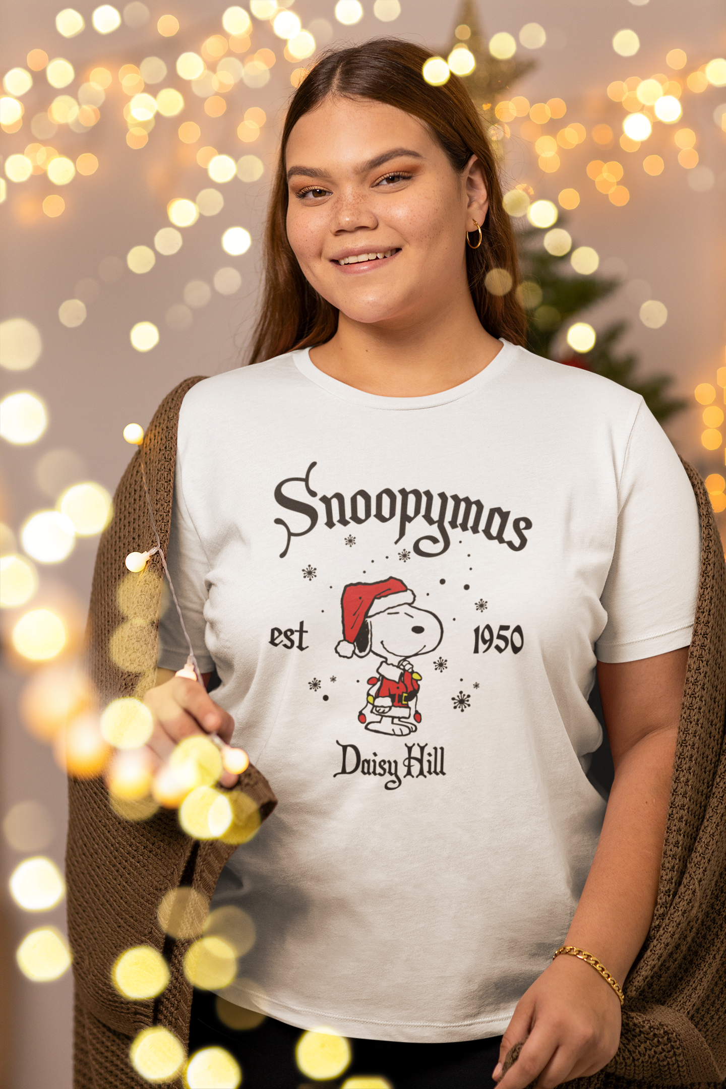 Snoopymas Santa Snoopy Oversized T-Shirt White