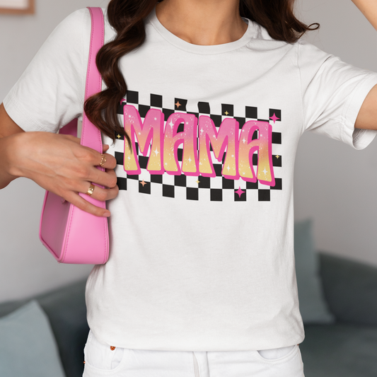 Neon Checkered Mama COMFORT COLORS