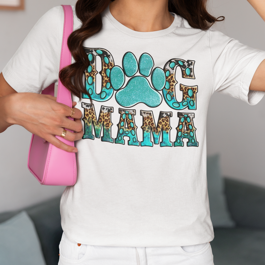 Turquoise Dog Mama COMFORT COLORS
